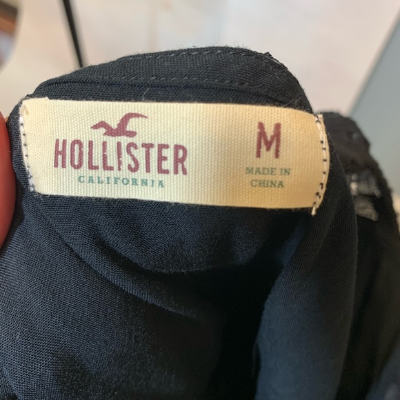 Hollister Lace Fit & Flare Fully Lined Mini Dress - Picture 4 of 5